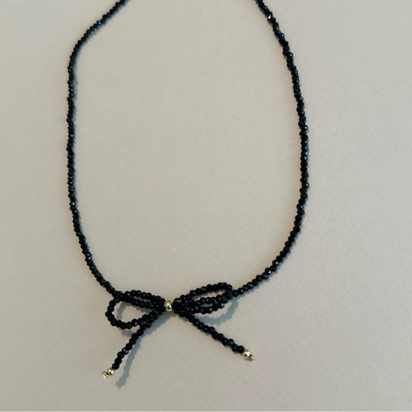 Boho bow necklace N1052 - Picture 3 of 4